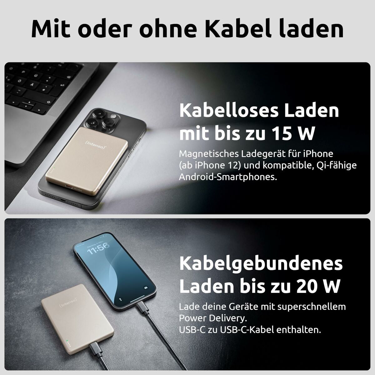 Powerbank INTENSO MW5000 MagSafe 5000 mAh Champagne